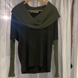 Michael Stars Olive Cowl Neck Sweater